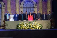 Presidente da Câmara Municipal de Caracaraí dá posse a Prefeita eleita Diane Coelho e o Vice Julinho Reis.